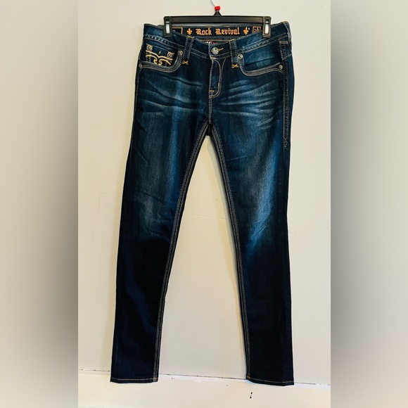 Rock Revival Denim - Rock Revival Calli Skinny Indigo Denim Jeans sz 29